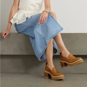 See by Chloe Off-White Mahalia Loafers, Size 37